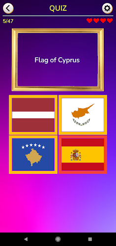 Europe Flags and Maps Quiz - Screenshot 1