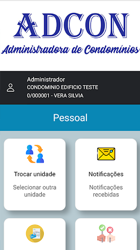 Android application ADCON ADM. DE CONDOMINIOS screenshort