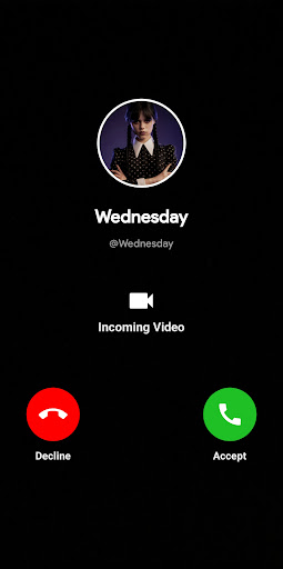 Video Call Wednesday Addams Screen 3