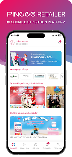 Android application PingGo Retailer screenshort