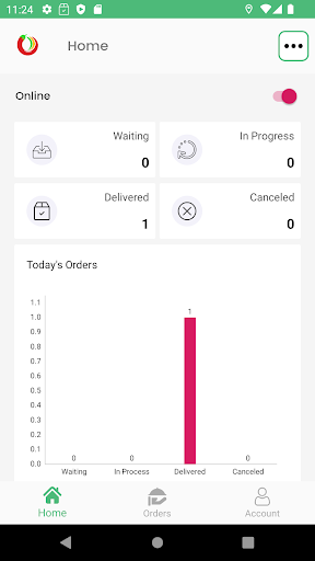 Android application Foodsy India - Delivery screenshort