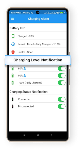 Battery Charging Alarm on Full Screen 2