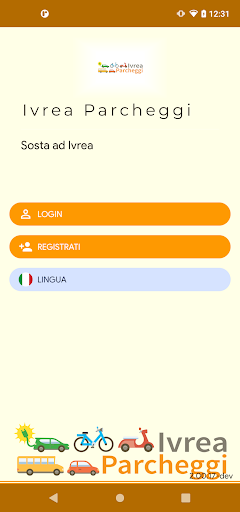 Android application Ivrea Parcheggi screenshort