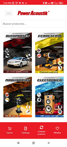 Android application Power Acoustik screenshort
