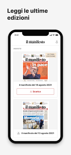 Android application il manifesto screenshort