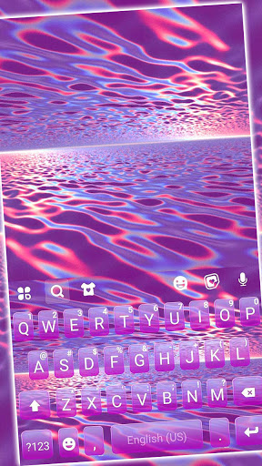Android application Laser Waves Keyboard Backgroun screenshort