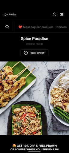 Android application Spice Paradise screenshort