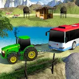 Tow Tractor Games 2018: Rescue Bus Pulling Game icon