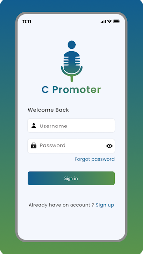 Android application C-Promoter screenshort