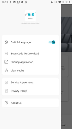 AiK KEYTOOL Screen 2