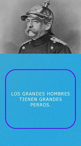Android application Bismarck frases screenshort