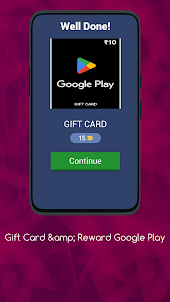 Gift Card & Reward Google Play