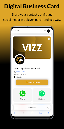 VIZZ - Digital Business Card Screen 3