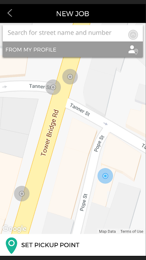 Android application Gophr: Book a delivery screenshort