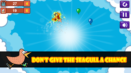 Crazy Seagull : Fast action Screenshot