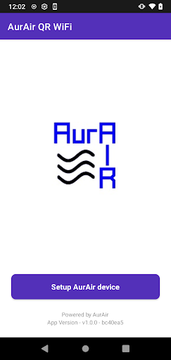 Android application AurAir QR Wifi screenshort