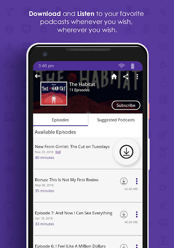 Audecibel: Podcasts Player Screenshot 4 - AppWisp.com