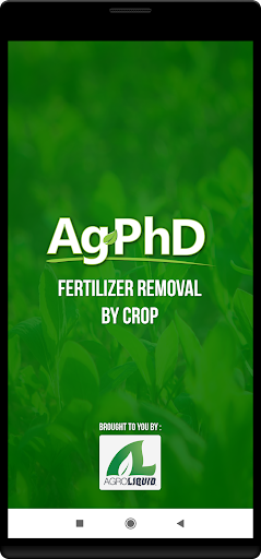 Android application Fertilizer Removal By Crop screenshort