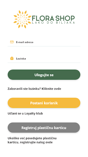 Android application Flora Shop screenshort