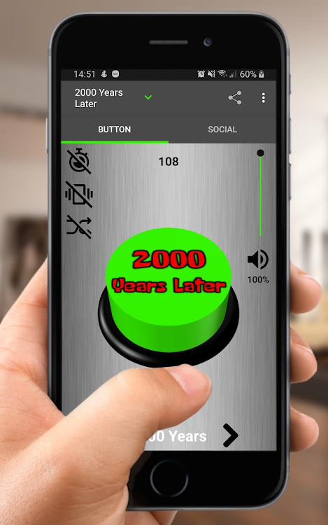 2000 Years Later Button - 12.23.g - (Android)