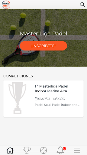 Masterliga Pádel Screen 2