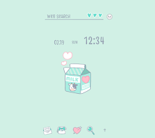 screenshot of Pastel Milk Theme +HOME