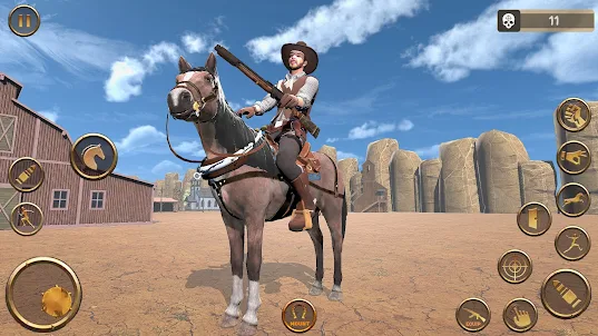 Download do APK de Simulador de cavalo selvagem: jogos de tiro