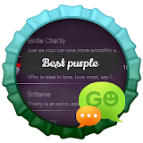 Best purple GO SMS icon