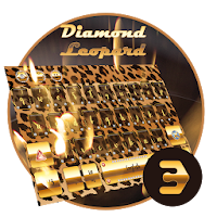 Gold Leopard Diamond keyboard