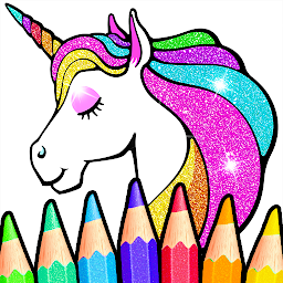 Icon image Rainbow Glitter Coloring Book