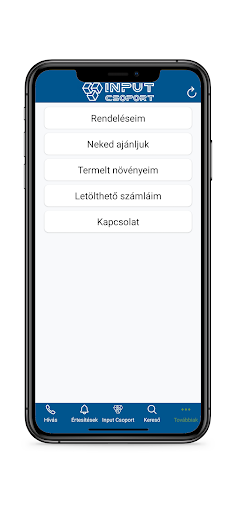 Input Csoport Screen 2