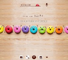 screenshot of Donut Buddies Theme +HOME