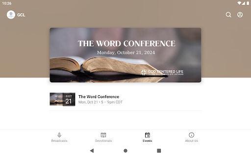 Screenshot of God Centered Life Ministries