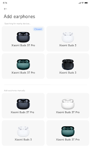 Screenshot der Xiaomi-Ohrhörer