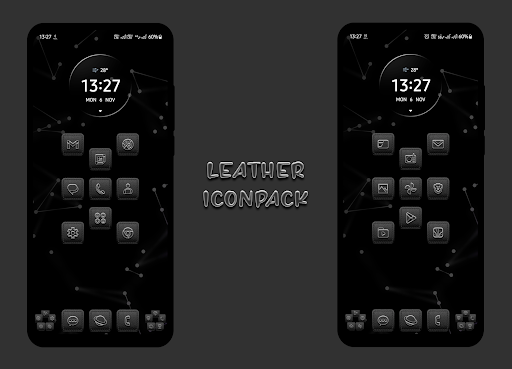 Screenshot of Leather Icon Pack