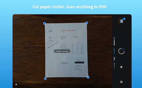 Adobe Scan: PDF Scanner, OCR Varies with device APK screenshots 9