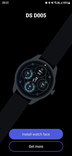Android application DS D005 - Digital watch face screenshort