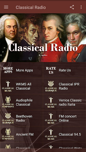 Android application Classical Music Radio 24 screenshort