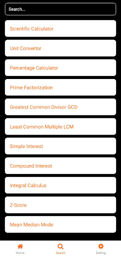 All Calculators in One App Screen 2