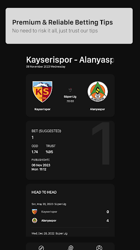 Winzu Betting Tips Screen 3