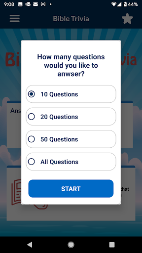 Bible Trivia Quiz, Bible Guide Screen 2