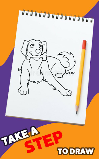 Android application Cute Animals: Drawing lessons screenshort
