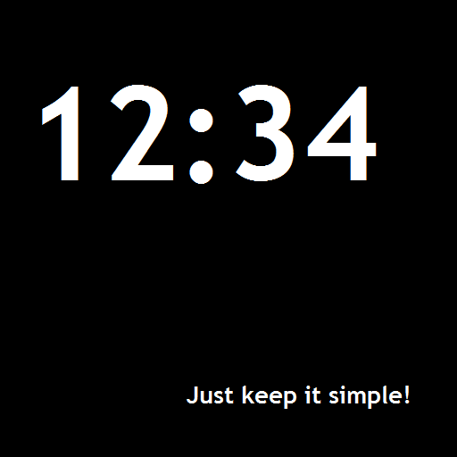 Minimalistic Clock Widget logo