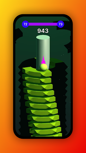 Helix Stack Ball Drop Crash Screen 3