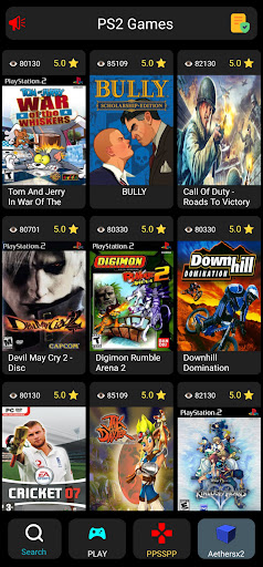 Android application PS2 ISO Games Emulator 2024 screenshort