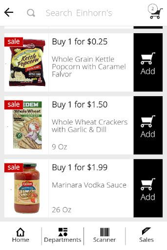 Einhorns Supermarket Screen 2