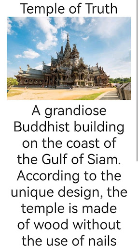 Android application Pattaya Sightseeing screenshort