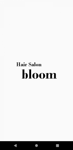 Android application Hair Salon bloom screenshort