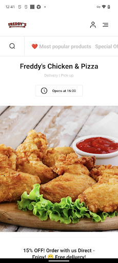 Android application Freddy's Chicken & Pizza screenshort