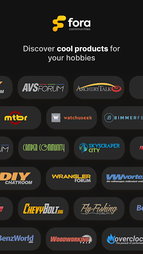 Android application Fora Communities screenshort